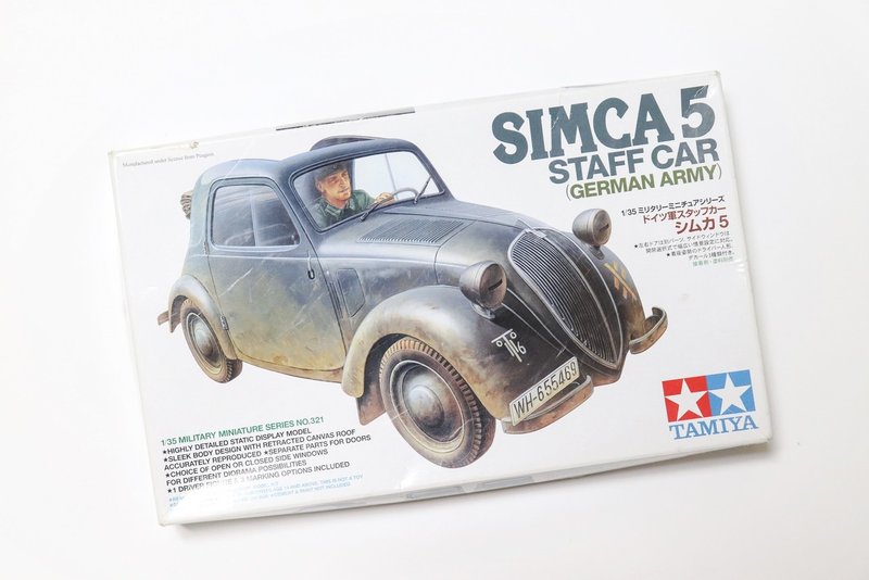 プラモ タミヤ1 35 Simca5 を作る 1 もんぶらん Note