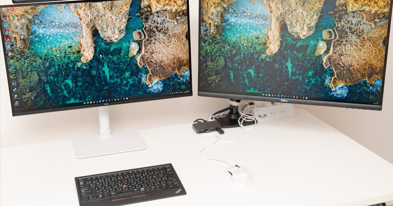 Dell S2725QC レビュー】27inch 4Kのモニター2枚にしてみたら最高だっ