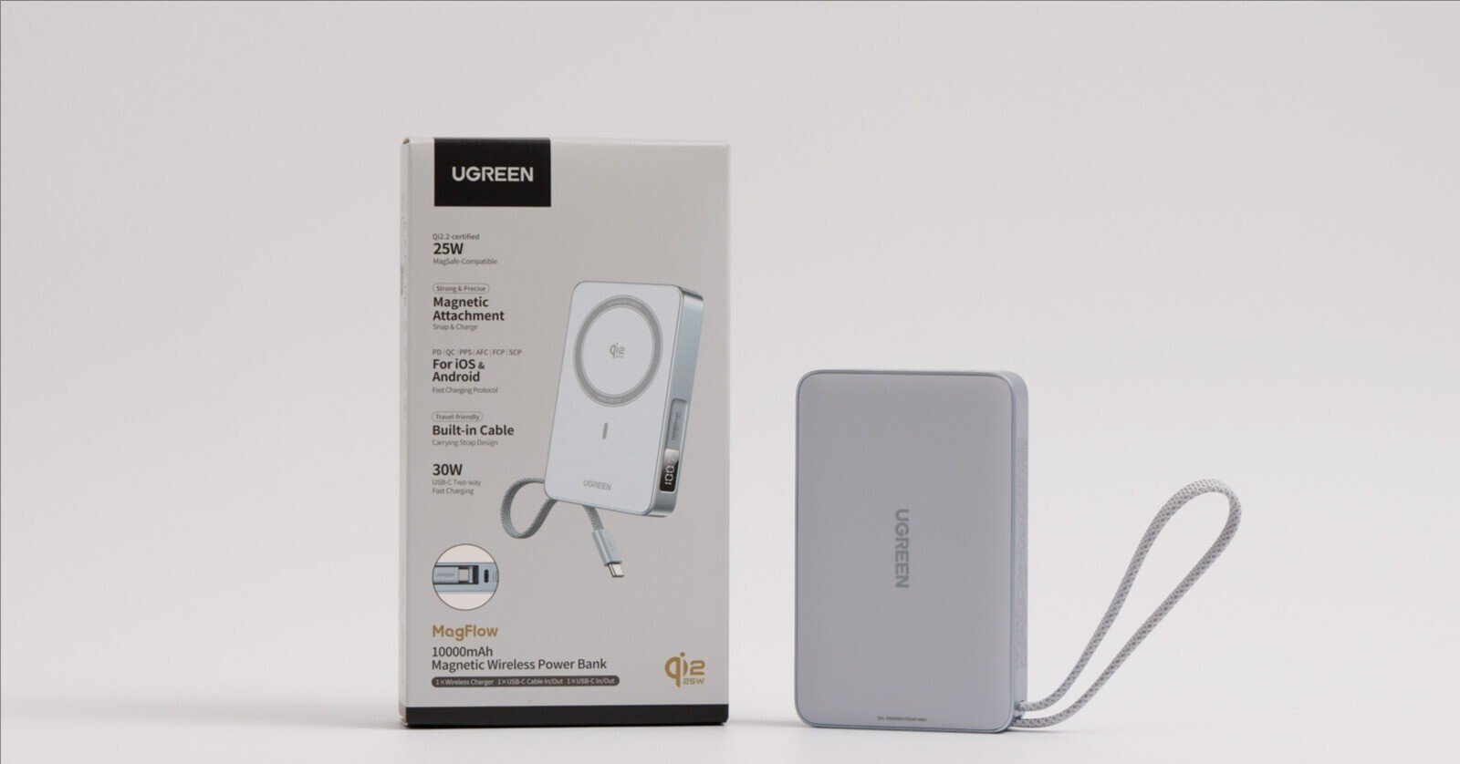 UGREEN Qi2 25W モバイルバッテリー Amazon.com: UGREEN Qi2 25W Magflow Wireless Charger Magsafe