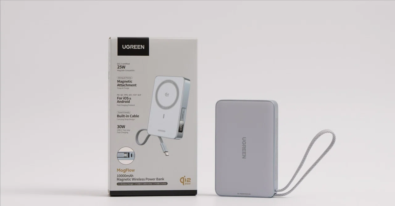 UGREEN MagFlow Qi2 25Wモバイルバッテリーをレビュー！iPhone 17を