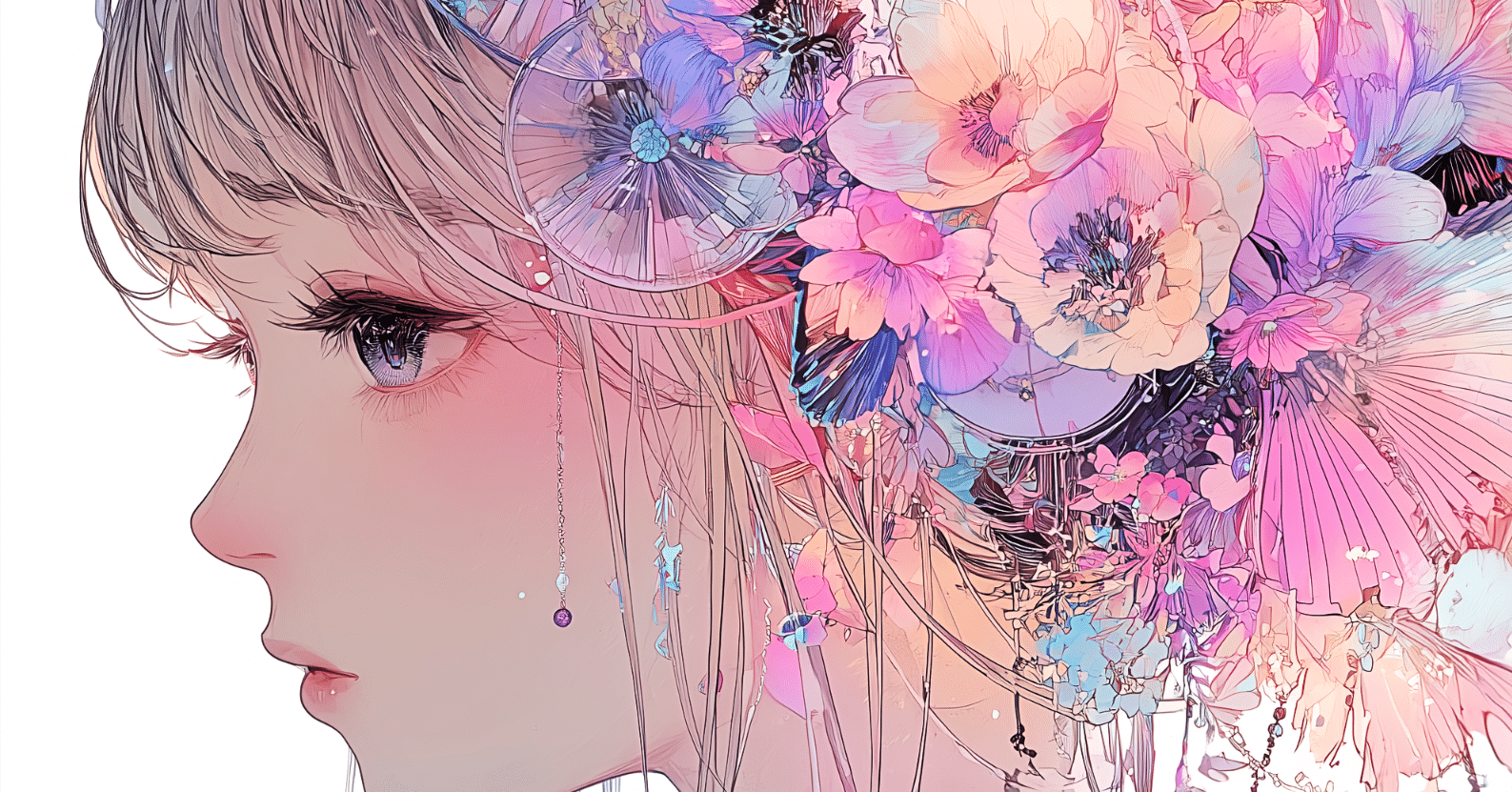 花の残り香が髪を撫でる【画像生成AI＋4コマ漫画】｜Alpaka