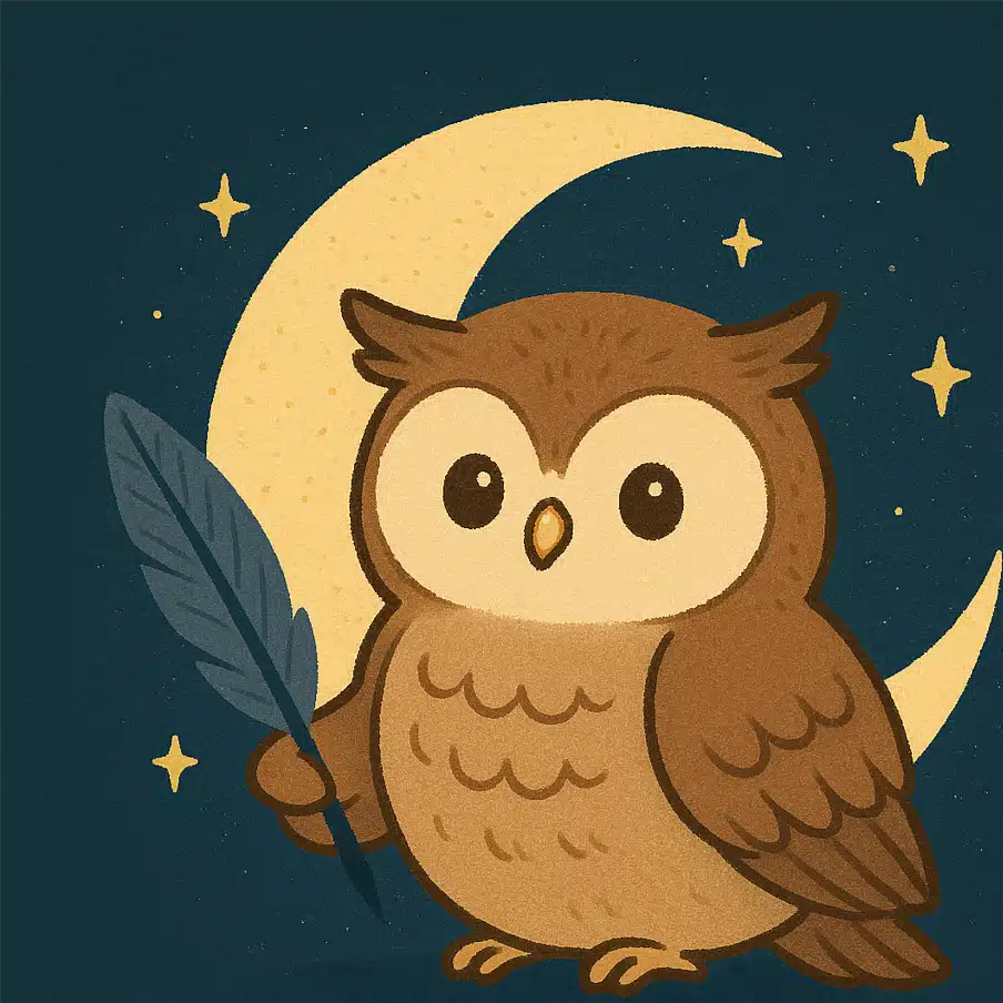 真夜中の月