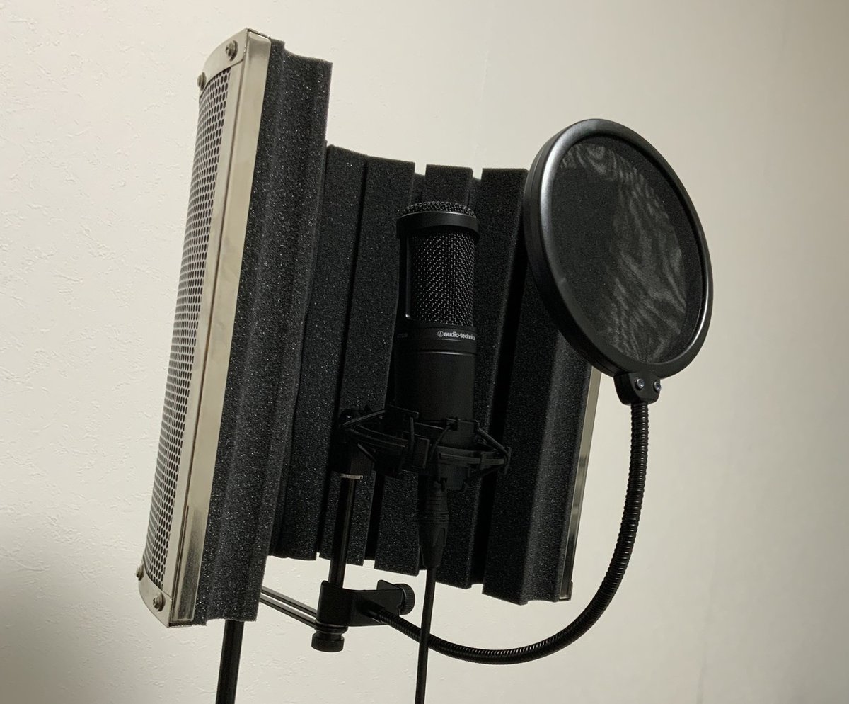 コンデンサーマイクリフレクション オーディオインターフェイスマイクスタンド E.D.GEAR REC Pack 1 スタンドセット マイク録音用