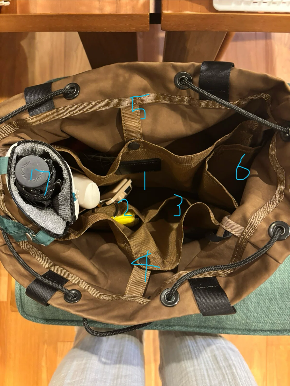 MIL CLOTH2WAY DRAW STRING TOTE2ウェイドローストリングトート