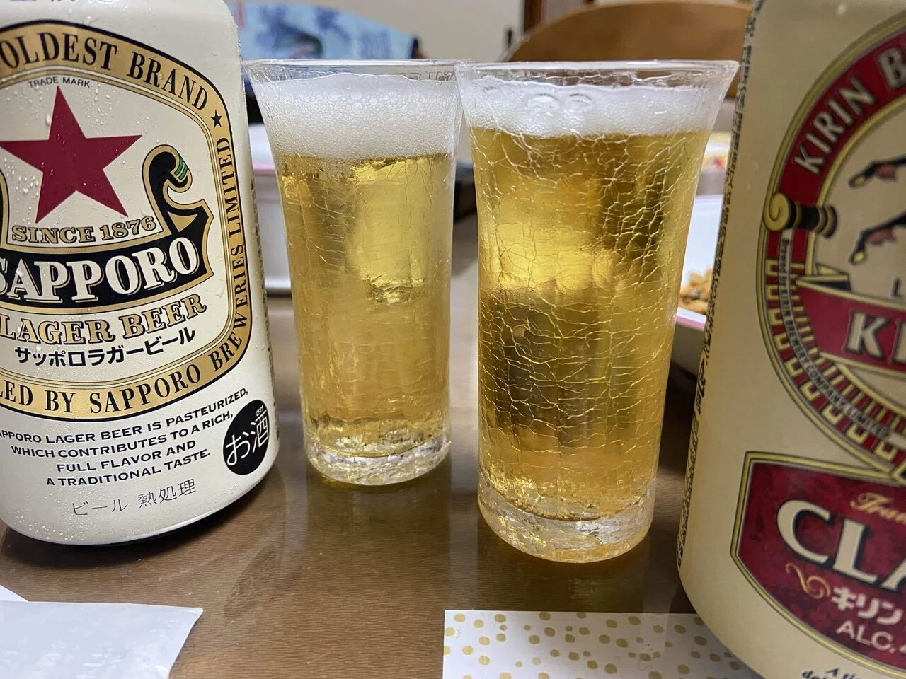 Heat-Treated Lager Showdown: 'Sapporo Lager' vs. 'Kirin Classic
