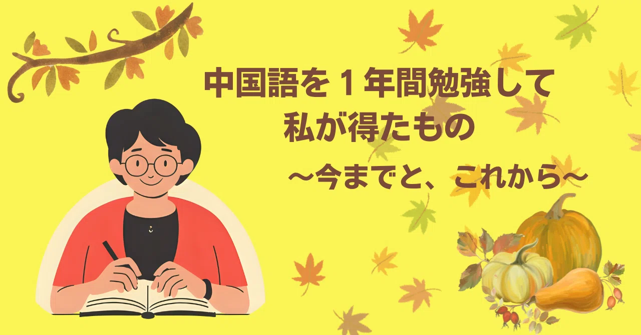 中国語を1年間勉強して‥いったん総復習！｜yukichiさん