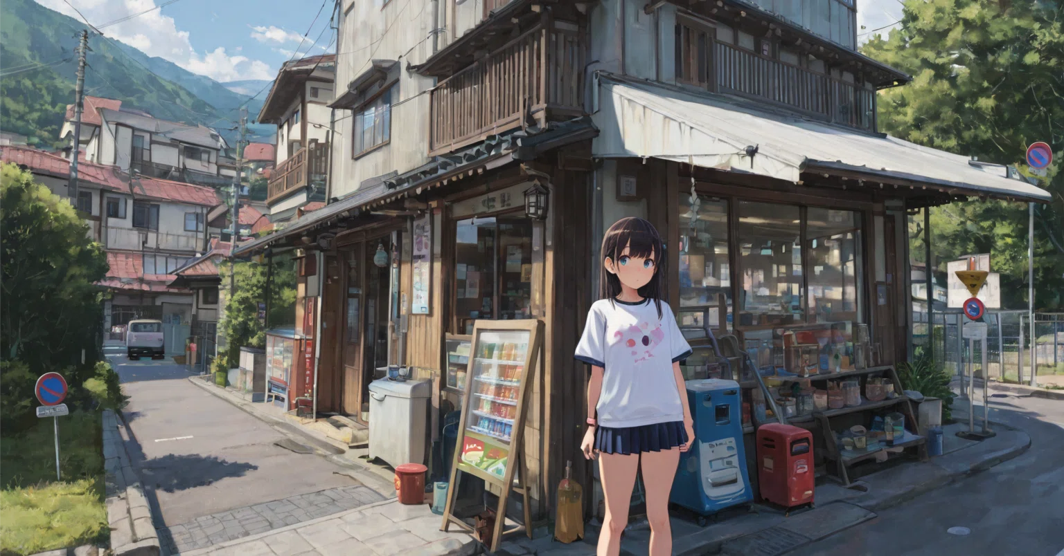 StableDiffusion、CheckPointの中の世界⑩日本の町並み｜およよ