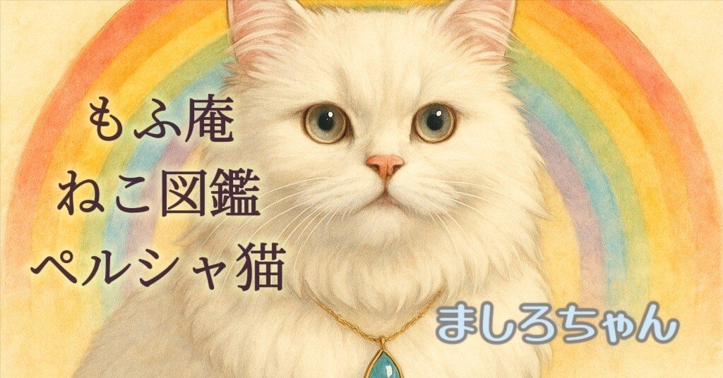 🐾もふ庵ねこ図鑑 vol.6 〜ペルシャ猫紹介〜｜もふのあ庵