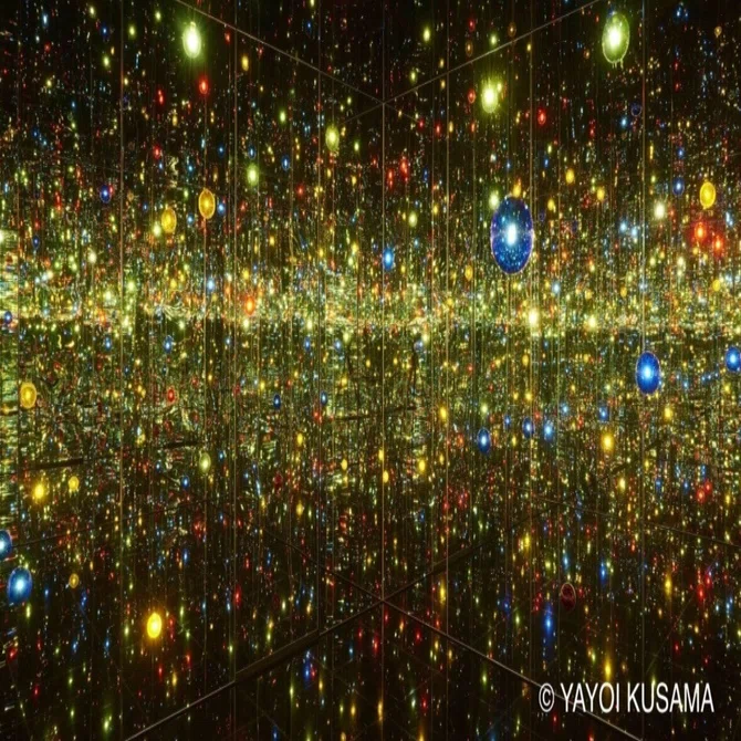 【限定】草間彌生　ビルバオ　グッゲンハイム美術館　アクリルキャンバス アート旅】草間彌生ー闇を見つめ、光を描いた人（グッゲンハイム
