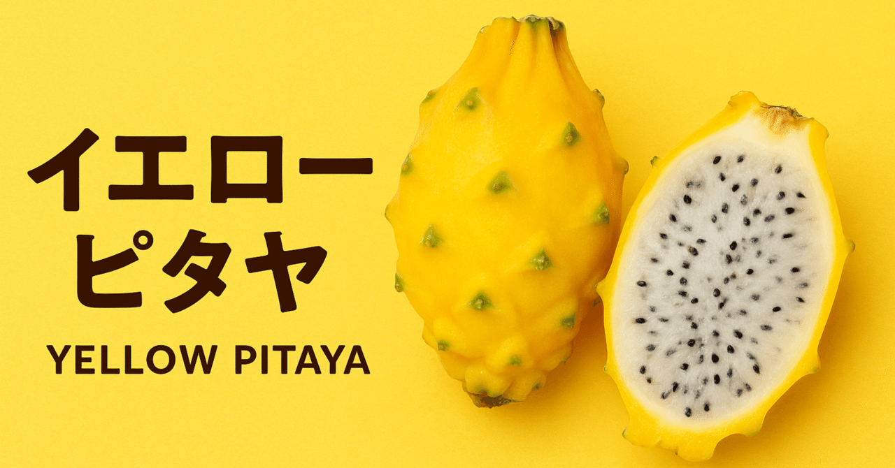 🍋水曜朝のフルーツ便 #15 イエロードラゴンフルーツ｜バリ島の知ら