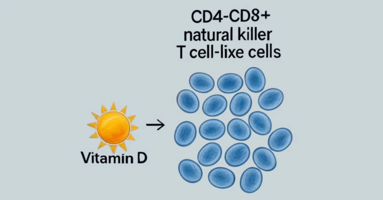 最新｜ビタミンDはヒトのCD4-CD8+ ナチュラルキラーT様細胞の数を増加させる可能性がある ― 潜在的な免疫調節作用に関する新たな知見
