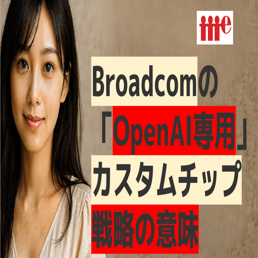 Broadcomの「OpenAI専用」カスタムチップ戦略の意味｜Kawamura Akihiro