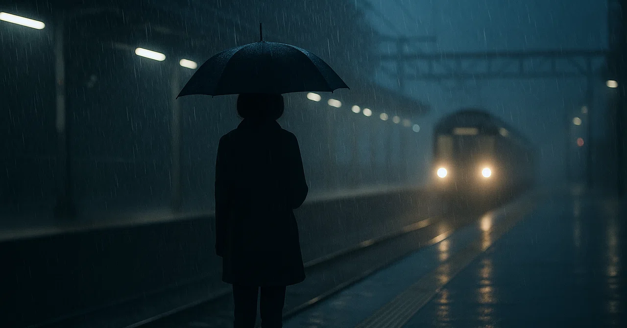 🌧️雨のホームで、夢を見る。｜しゃち