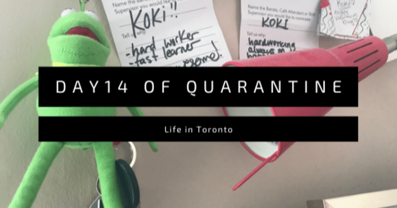 Day 14 of Quarantine in Toronto