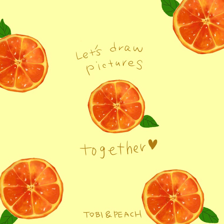 ◇日曜イラスト 🍊みかんを描こう🍊｜鳶とピーチ