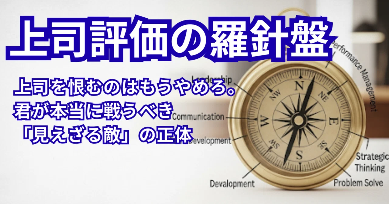 上司を恨むのはもうやめろ。君が本当に戦うべき「見えざる敵」の正体｜人事評価の戦略図