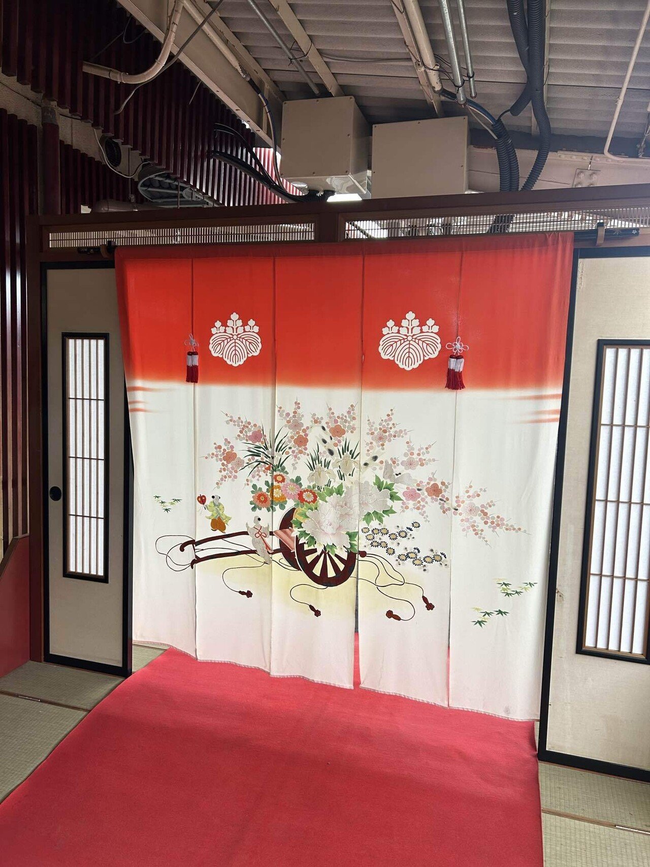 花嫁のれん　庭　灯篭　山　松 花嫁のれん 庭 灯篭 山 松 花嫁のれん 庭 灯篭 山 松