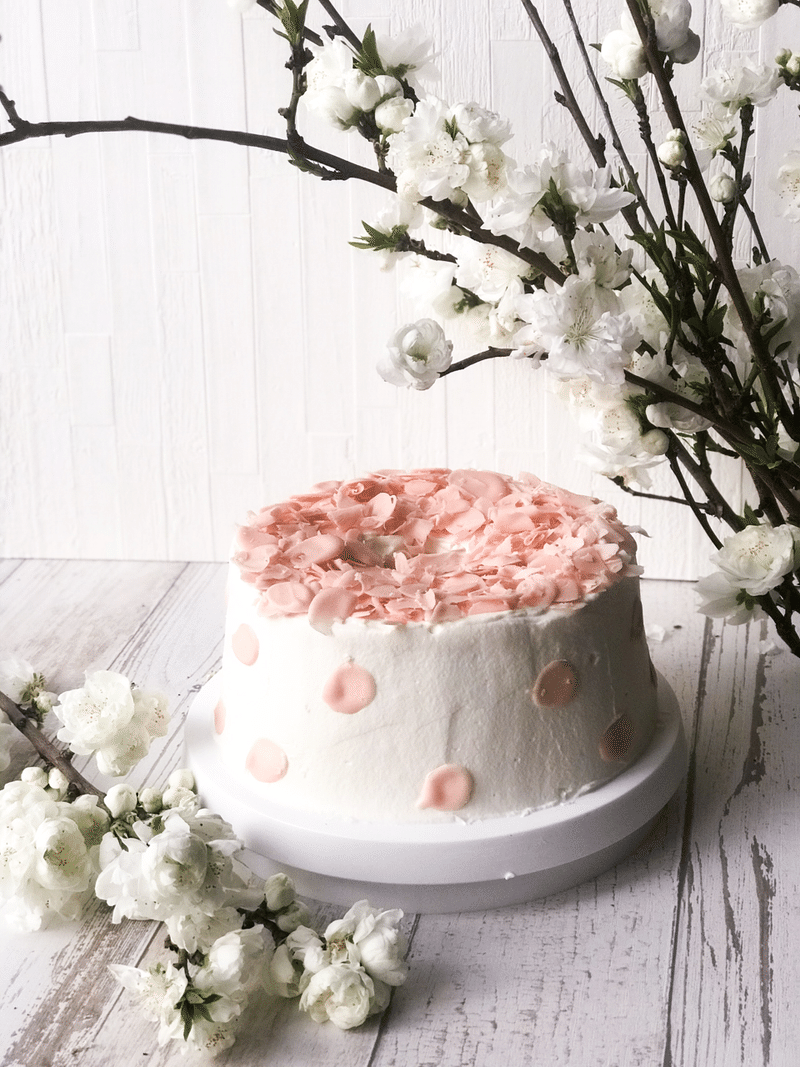 桜シフォンケーキ K Baking Lab Note