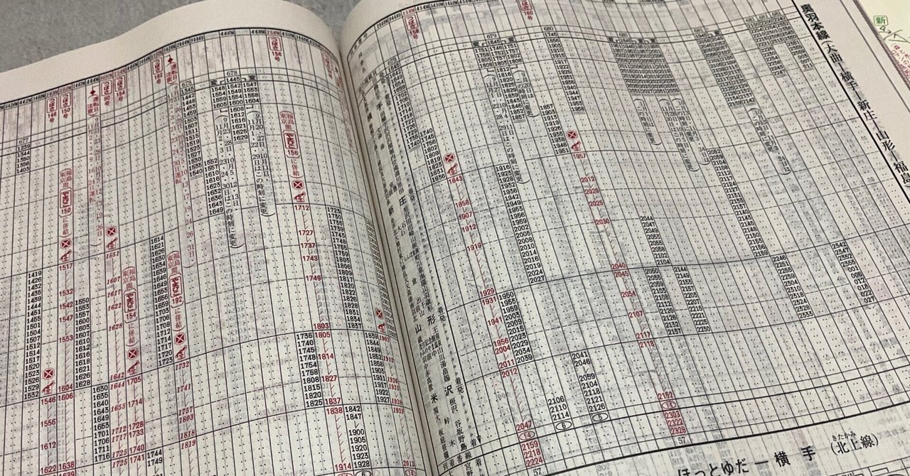 JR時刻表を久しぶりに買ってみた｜壱翁（駅時々猫）