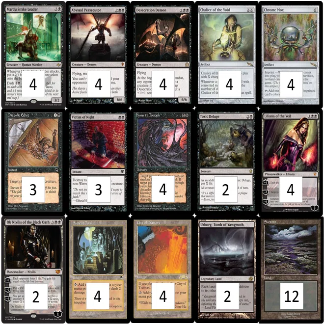 【送料込み】MTG レガシー　黒単　デッキ 75枚 MTG レガシー】黒単アグロ覚書｜kirl