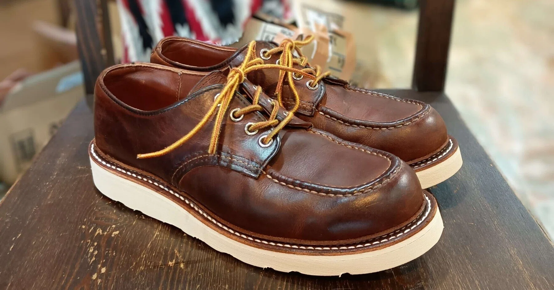 Resole/ソールカスタム】Red Wing#8095 Moc Toe OX+vibram#4014｜CREA