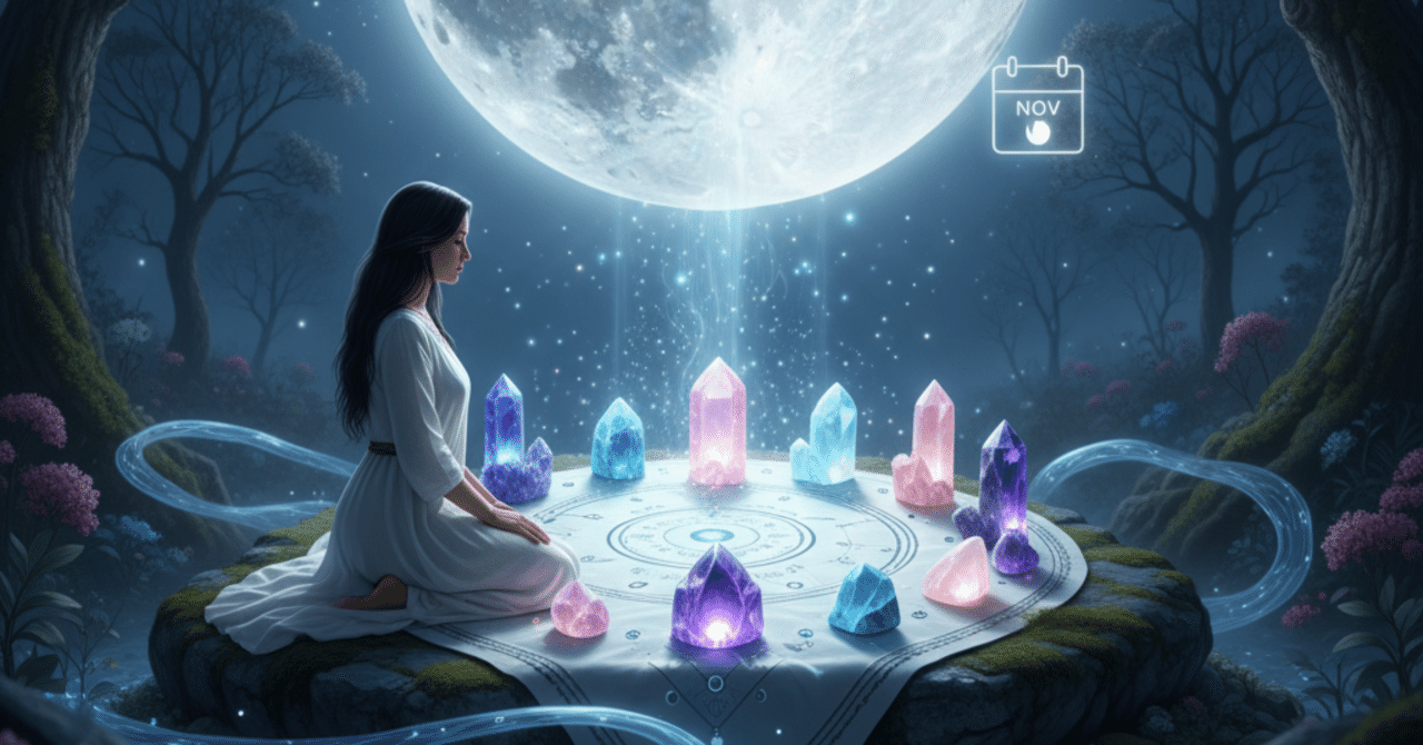 パワーストーン ✨ 月光浴で浄化！11月の満月の光を最大限に浴びさせる