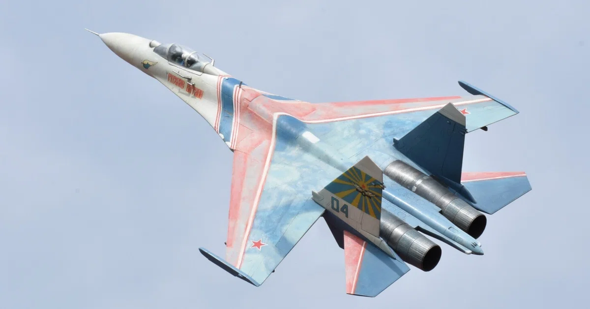 アクロバット機なのに汚し塗装？（ロシアンナイツ Su-27フランカー