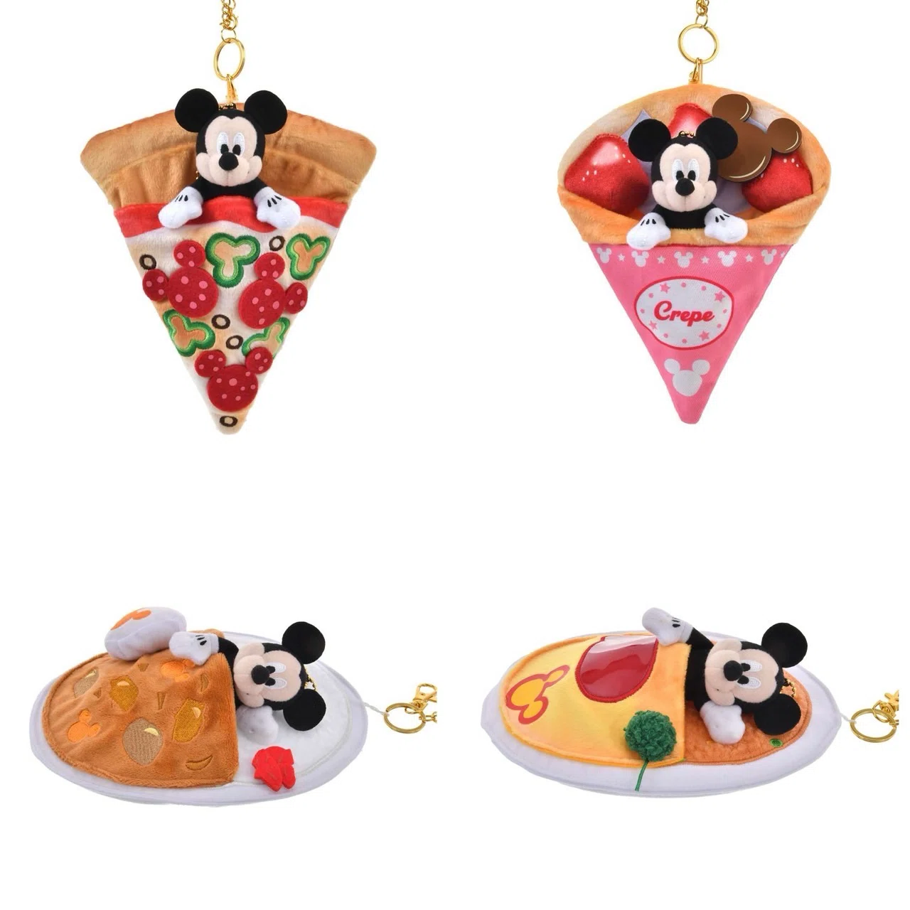 イタリアディズニーストア限定‼️✳️ミッキー　ぬいぐるみ　シェフ ピザ‼️✳️クッキング ディズニーストアのピザ買った🍕｜めたたこ