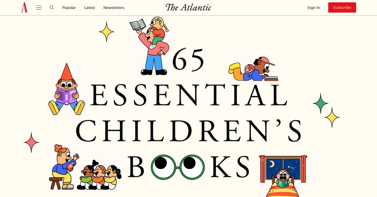 米雑誌The Atlantic 65 ESSENTIAL CHILDREN'S BOOKS公開｜嶋津