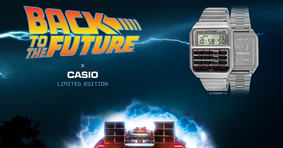 新品未使用　CASIO デジタル腕時計 バック・トゥ・ザ・フューチャー バック・トゥ・ザ・フューチャー」など映画とコラボしたシチズン