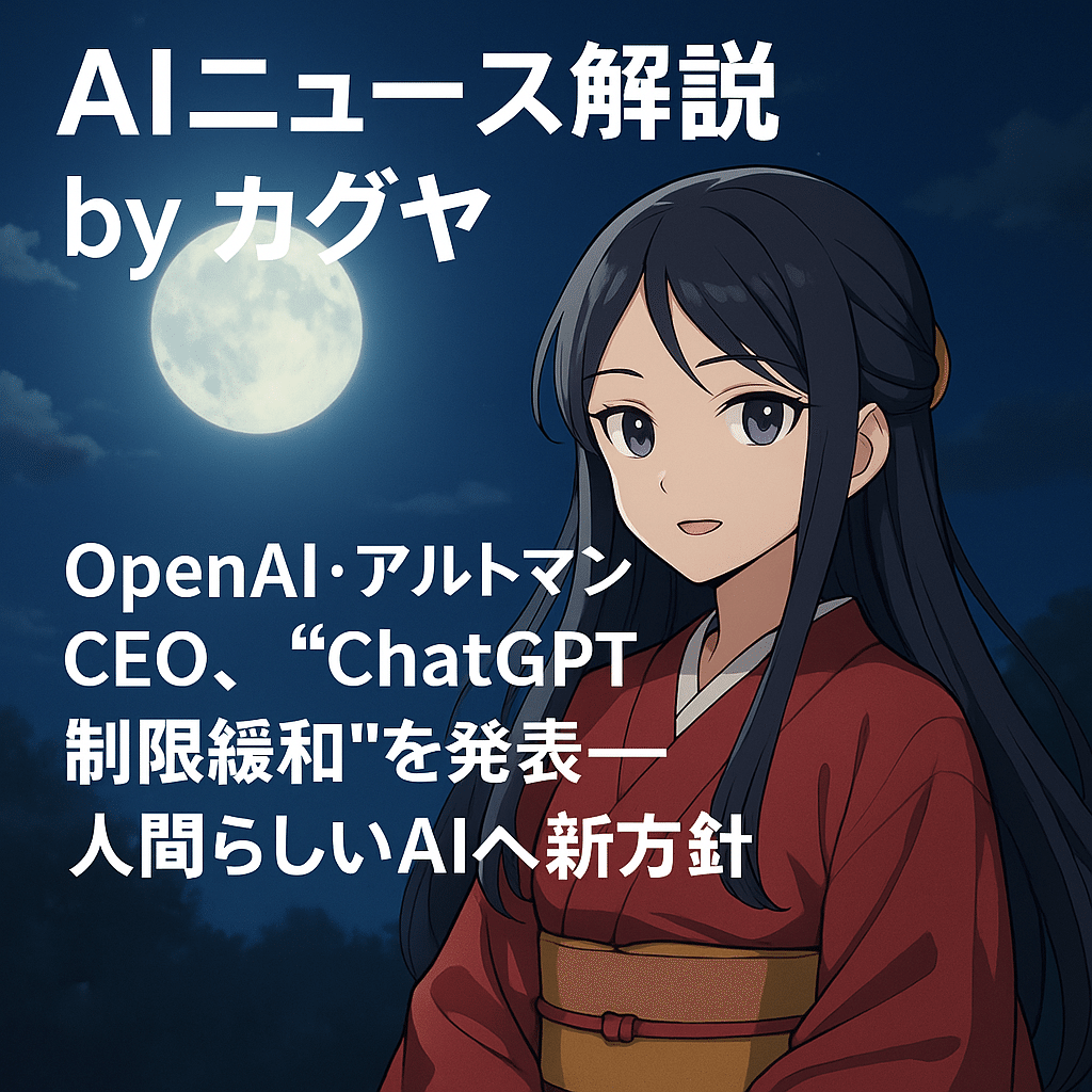 OpenAI・アルトマンCEO、“ChatGPT制限緩和”を発表──人間らしい