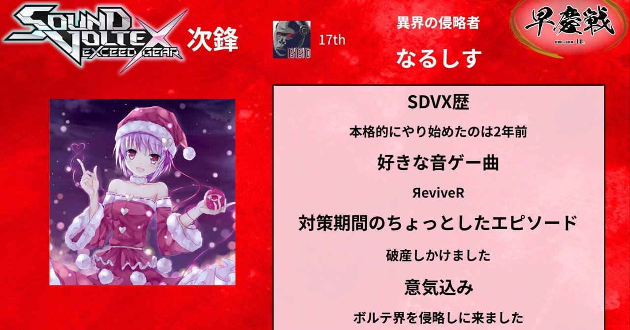 第14回音ゲー早慶戦 音ゲーサイボーグへの道のり(SDVX編)｜なるしす