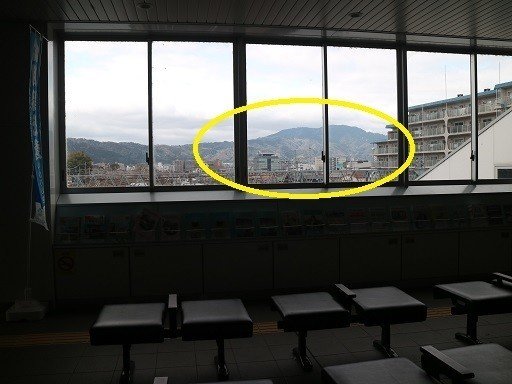 膳所駅からの比叡山
