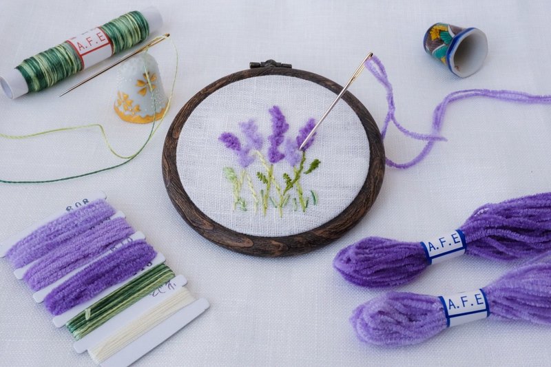 Art Fiber Endoのモール刺繍糸でつくる 花刺繍 Art Fiber Endo Note Art Fiber Endoのモール刺繍糸でつくる 花刺繍 Art Fiber Endo Note