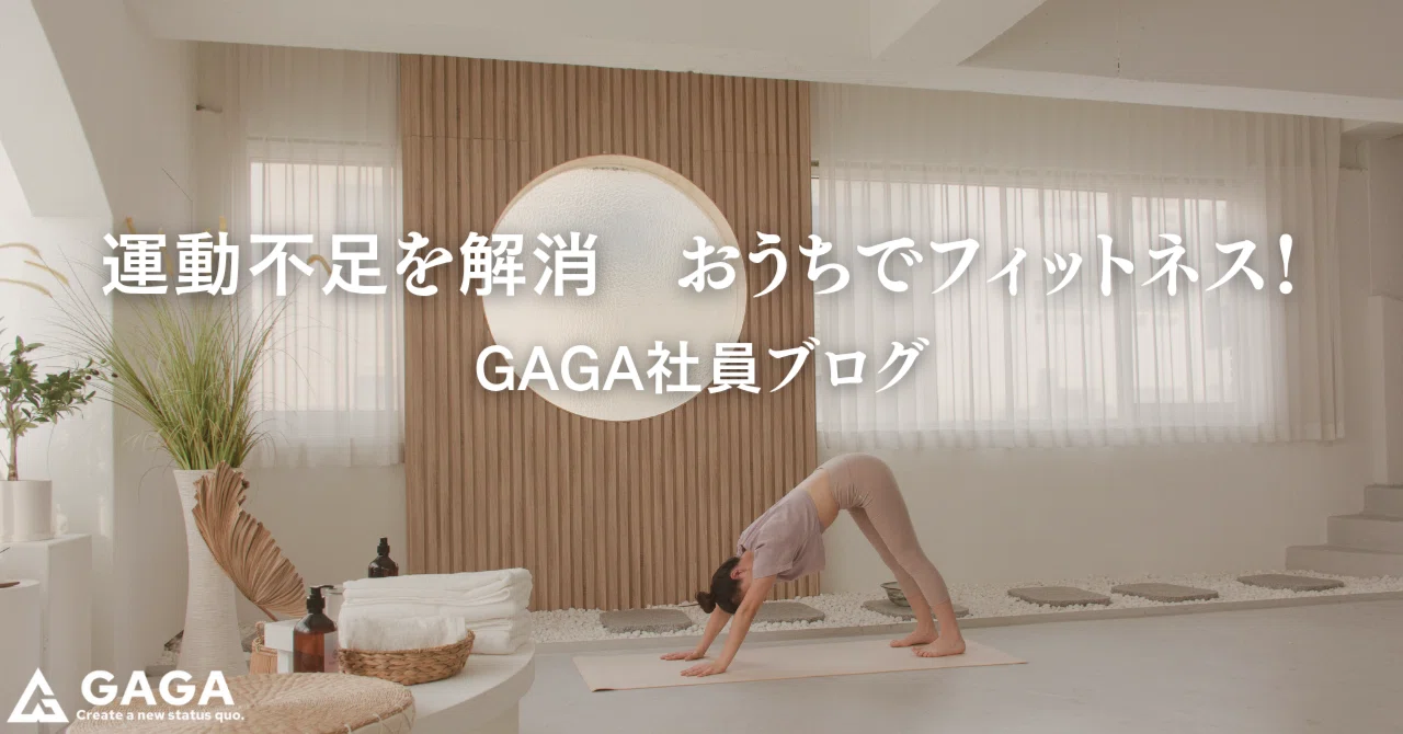 運動不足を解消おうちでフィットネス！｜株式会社GAGA_社員BLOG