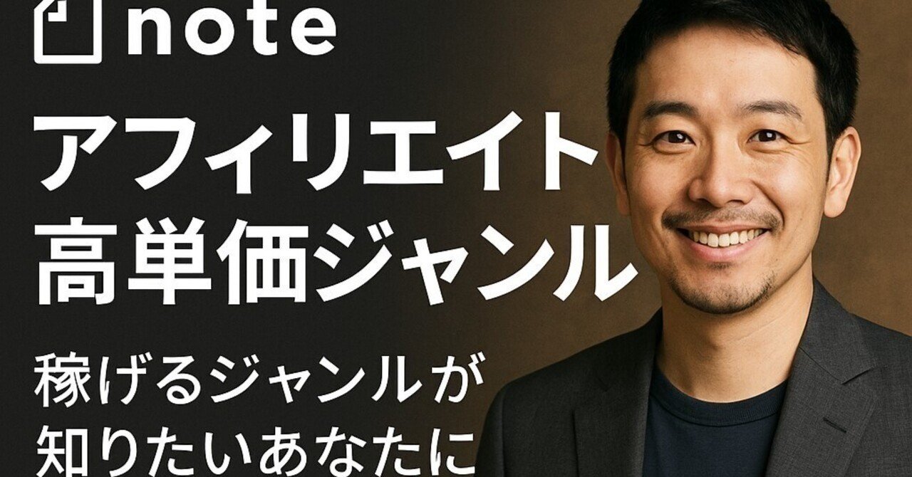知らなきゃ損！アフィリエイト高単価ジャンル一覧｜稼げる商材とNG案件の見極め方｜森田剛志（副業専門マーケター）