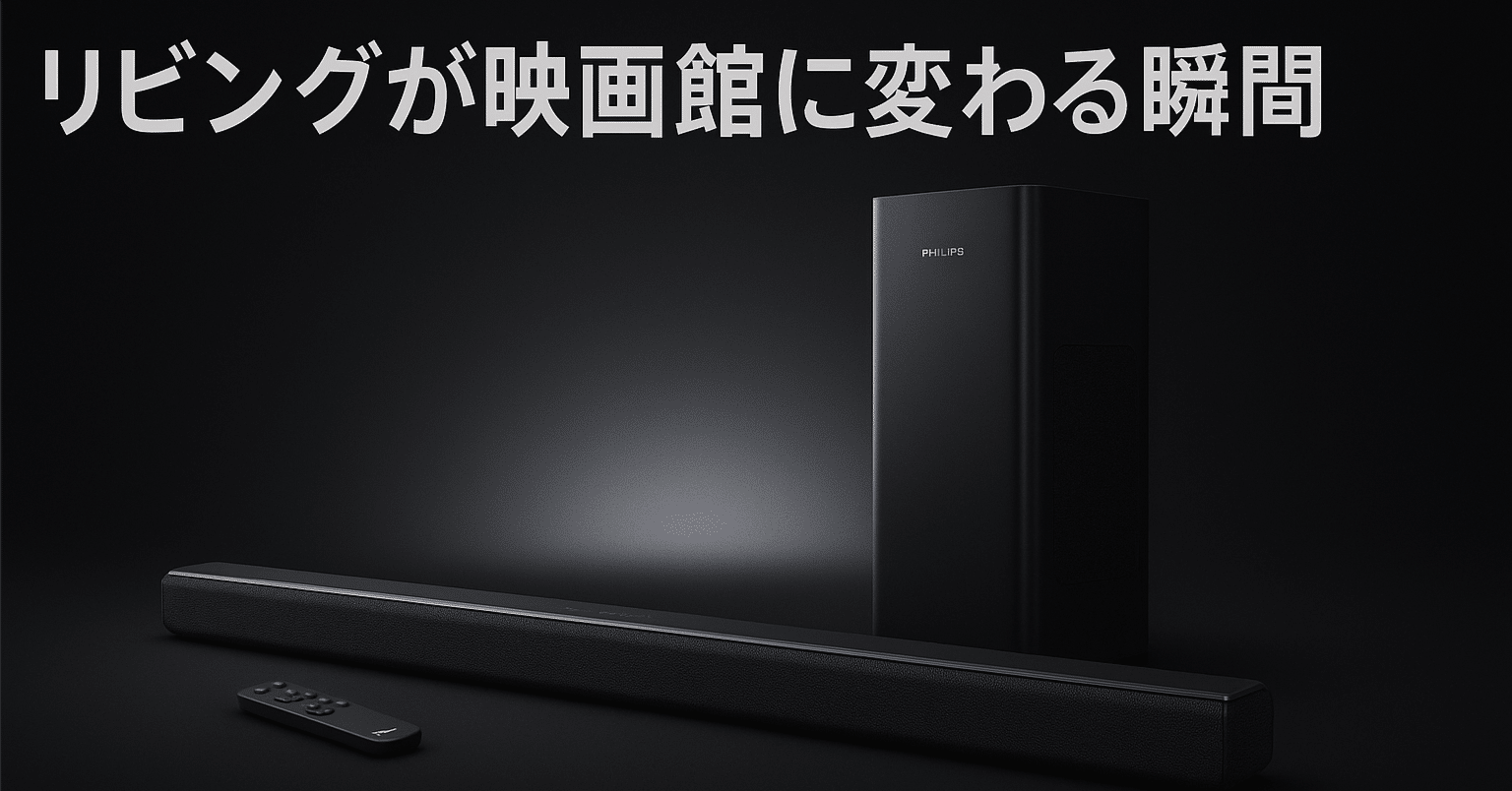 設置簡単×高音質 Philips TAB6309 サウンドバーで自宅映画館を作る