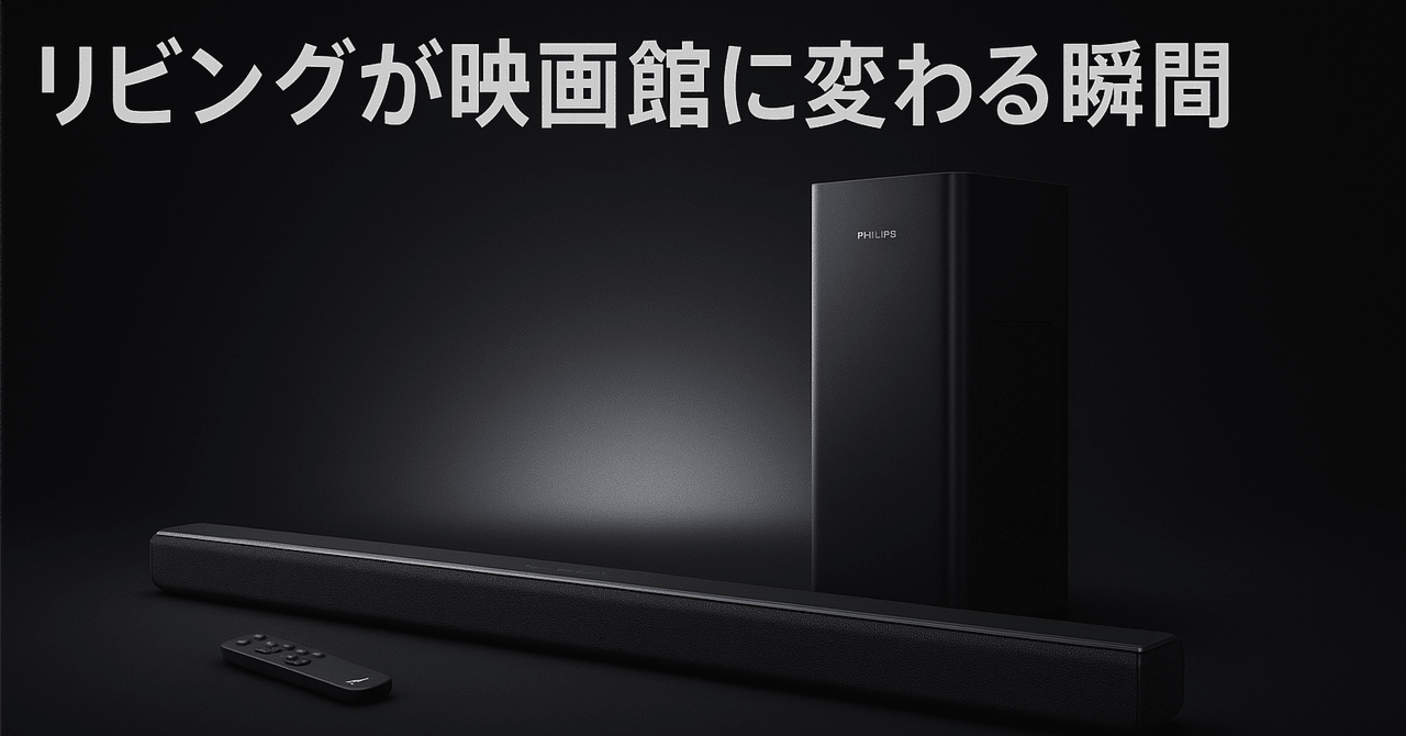 設置簡単×高音質 Philips TAB6309 サウンドバーで自宅映画館を作る