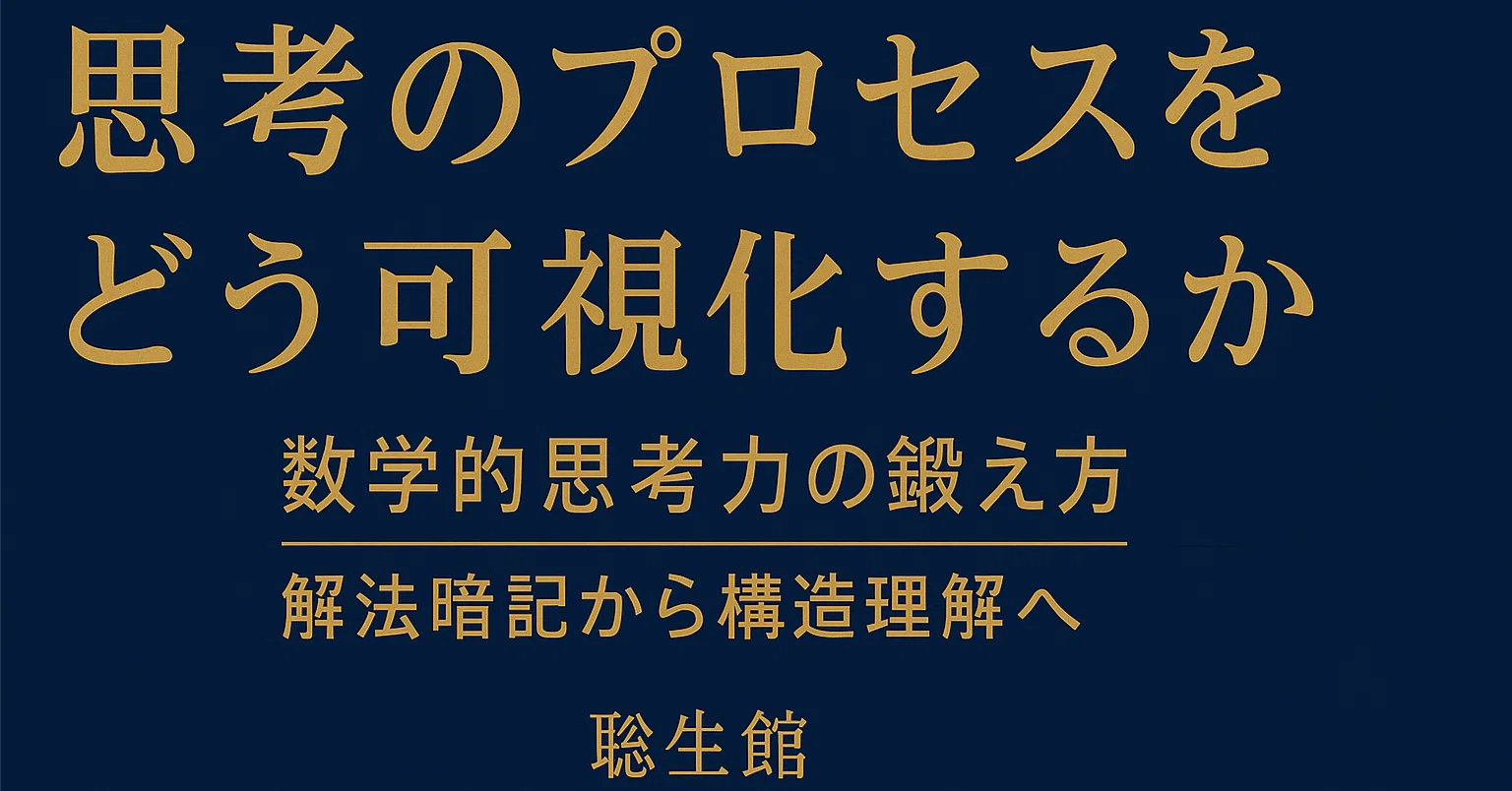 思考のプロセスをどう可視化するか― 数学的思考力の鍛え方 ―副題：解法