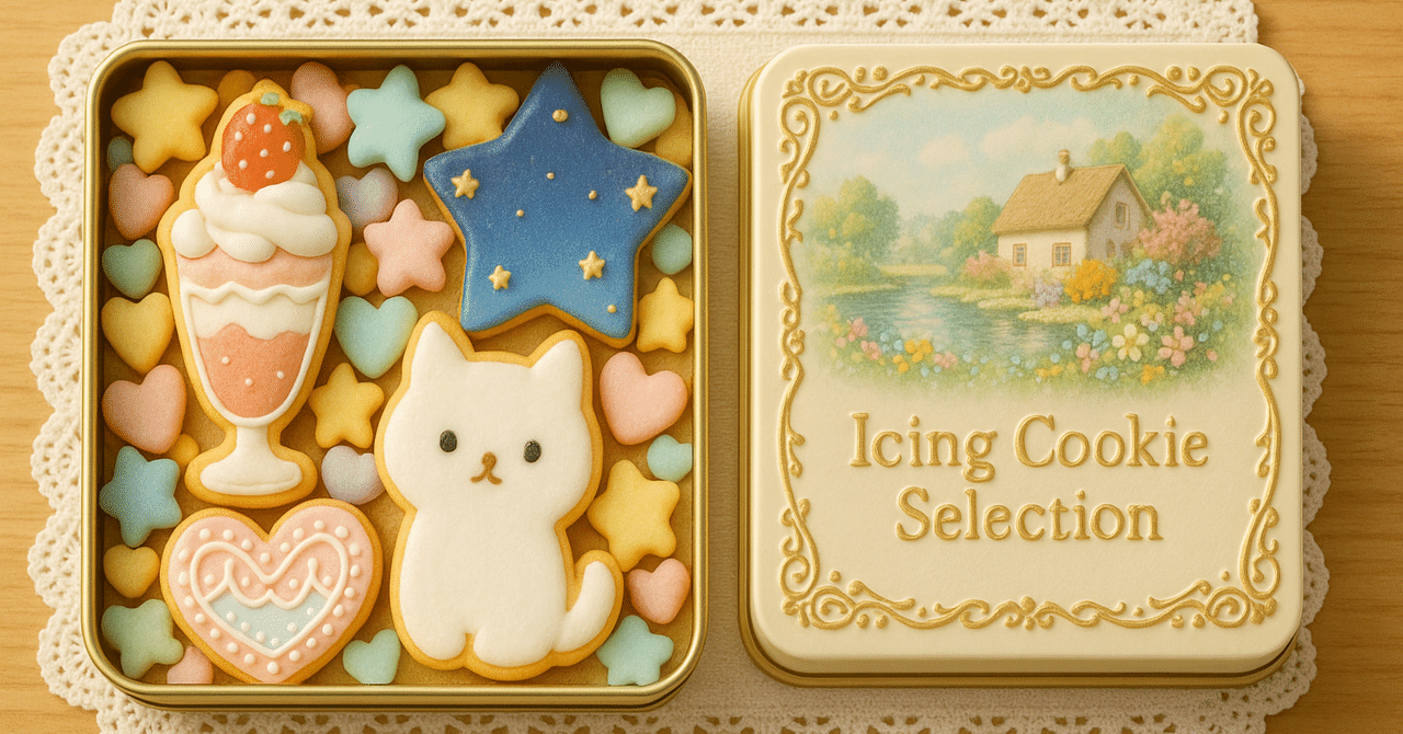 作成系】🍪アイシングクッキー缶のプロンプト🥨｜トキ