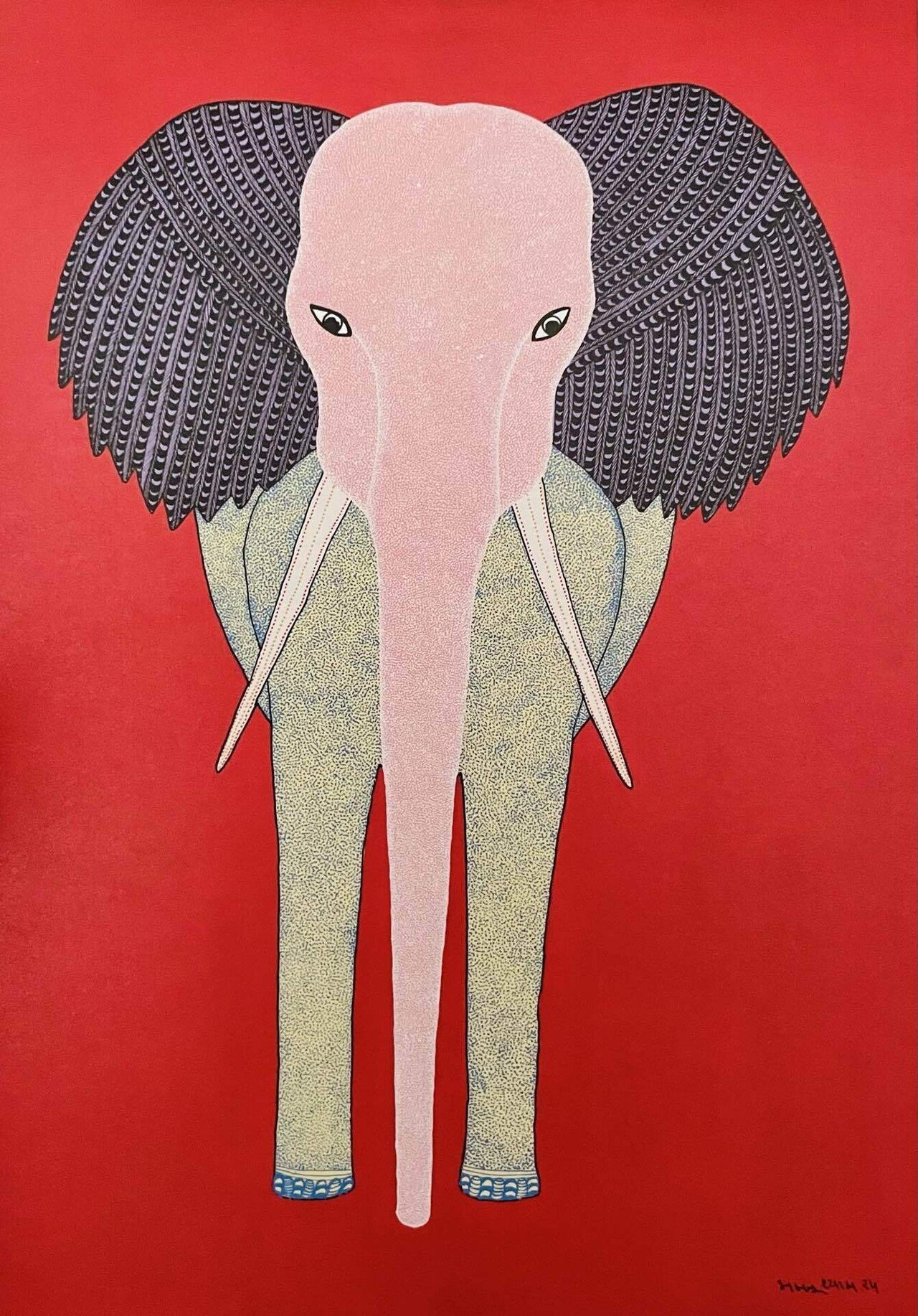 京都・東寺でインドの「祈り」の絵に出会う｜バッジュ・シャーム