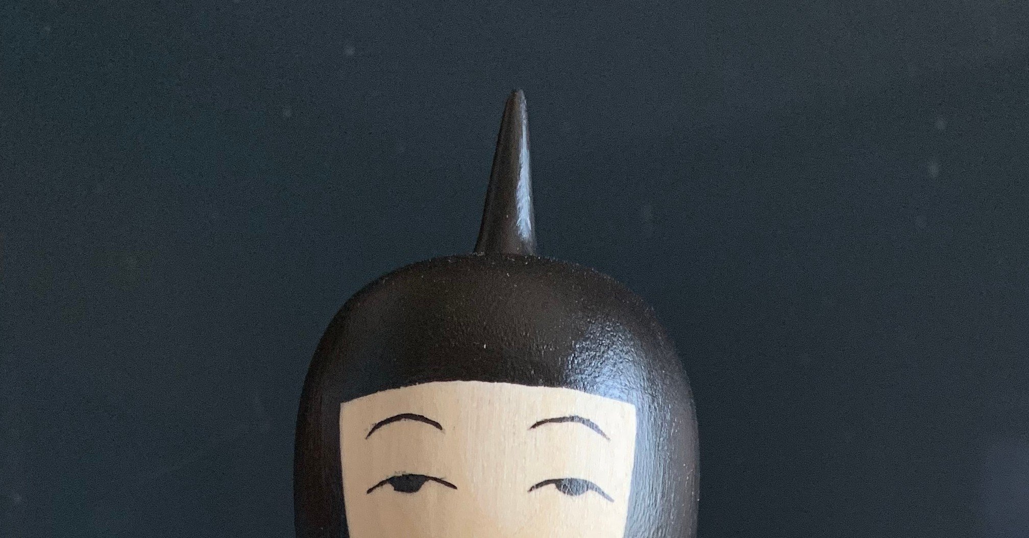 こけしの絵 弥治郎系 伝統こけし こけし 四寸 約12cm 星 定良 【クラフト