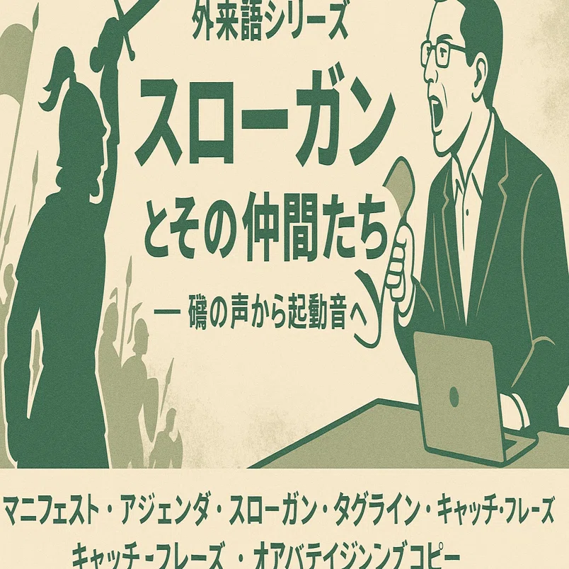スローガン 外来語シリーズ：スローガン（Slogan）とその仲間たち ── 鬨の声から