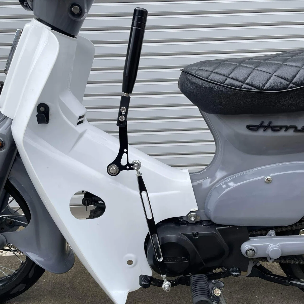 スーパーカブのハンドシフト（リンク式）を汎用部品の組み合わせ&溶接 