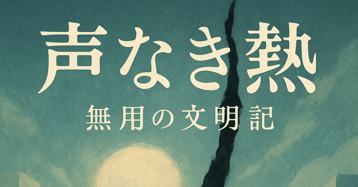 SF小説【声なき熱：無用の文明記】二章 呼び声｜統計学で