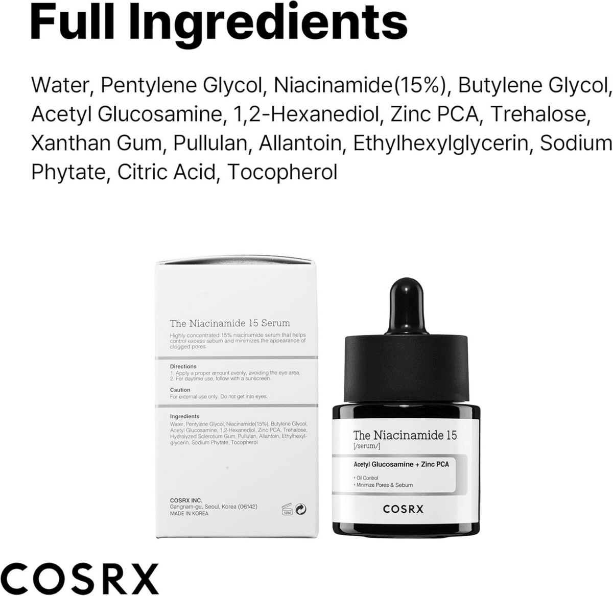 徹底解説】COSRXナイアシンアミド15美容液で毛穴レス透明肌へ