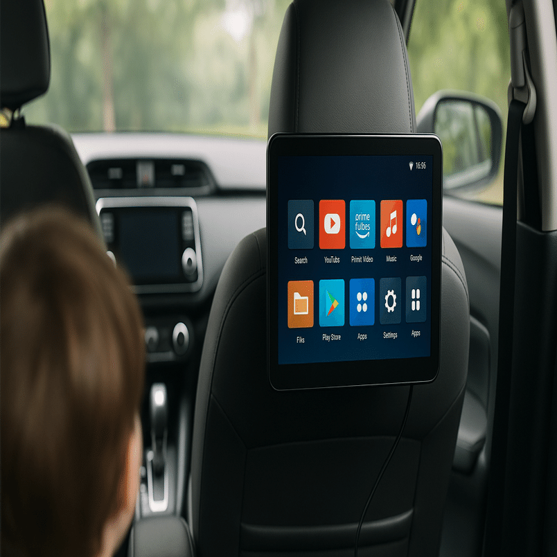 🚗📺【保存版】後部座席が“スマートTV化”！11.6型スマートリアモニター