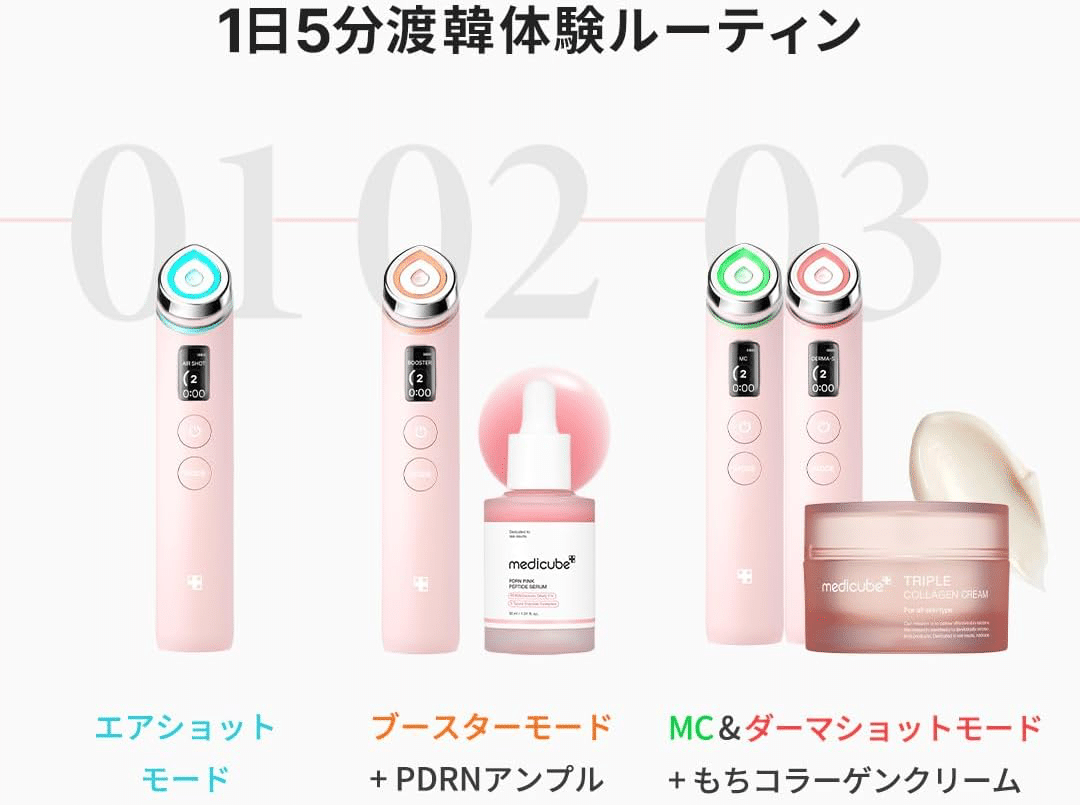 人気急上昇】メディキューブAGE-Rブースタープロで韓国美肌体験