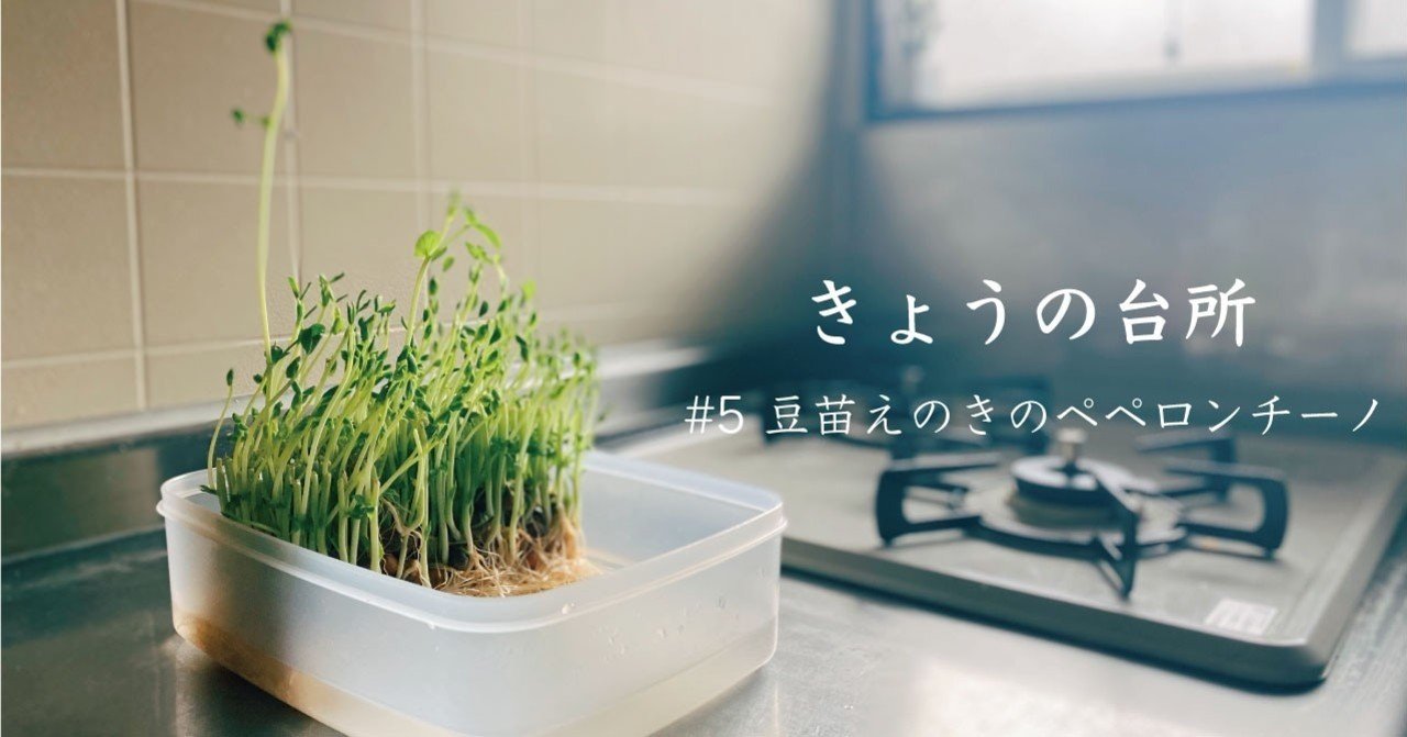 おこもりな朝を幸せにする 豆苗えのきのペペロンチーノ きょうの台所 5 なかがわ あすか Note