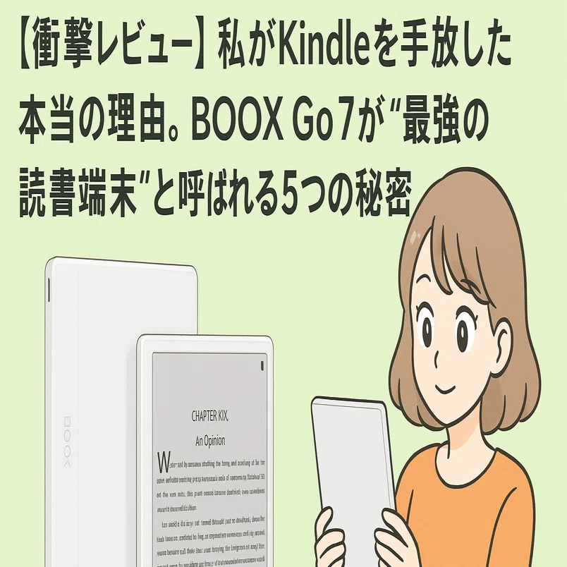 衝撃レビュー】私がKindleを手放した本当の理由。BOOX Go 7が「最強の